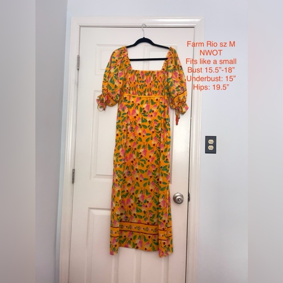 Farm Rio Cashew Dress NWOT sz Medium - Picture 5 of 6